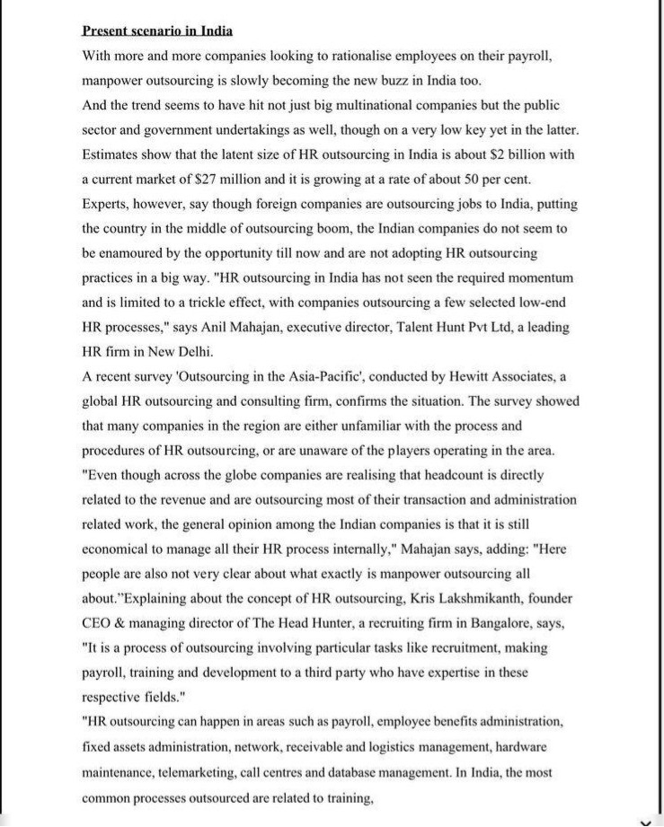 HR Outsourcing in Asia-Pacific — Industry Feature Page 1